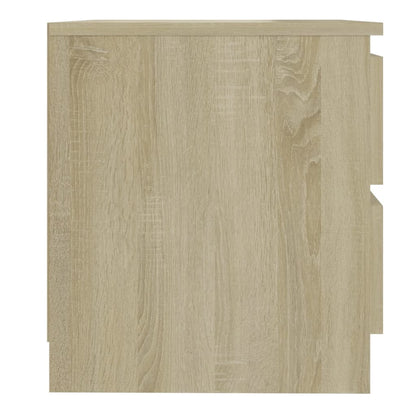 Bed Cabinets 2 pcs Sonoma Oak 50x39x43.5 cm Engineered Wood
