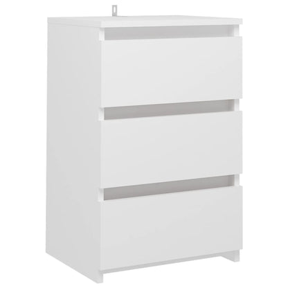 Bed Cabinets 2 pcs White 40x35x62.5 cm Engineered Wood