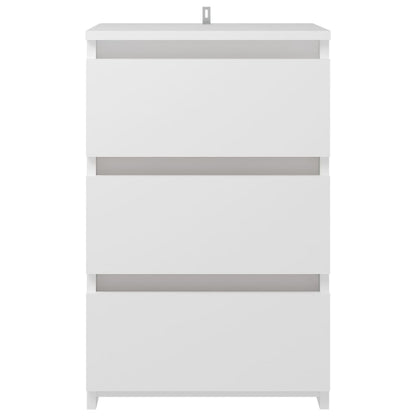Bed Cabinets 2 pcs White 40x35x62.5 cm Engineered Wood