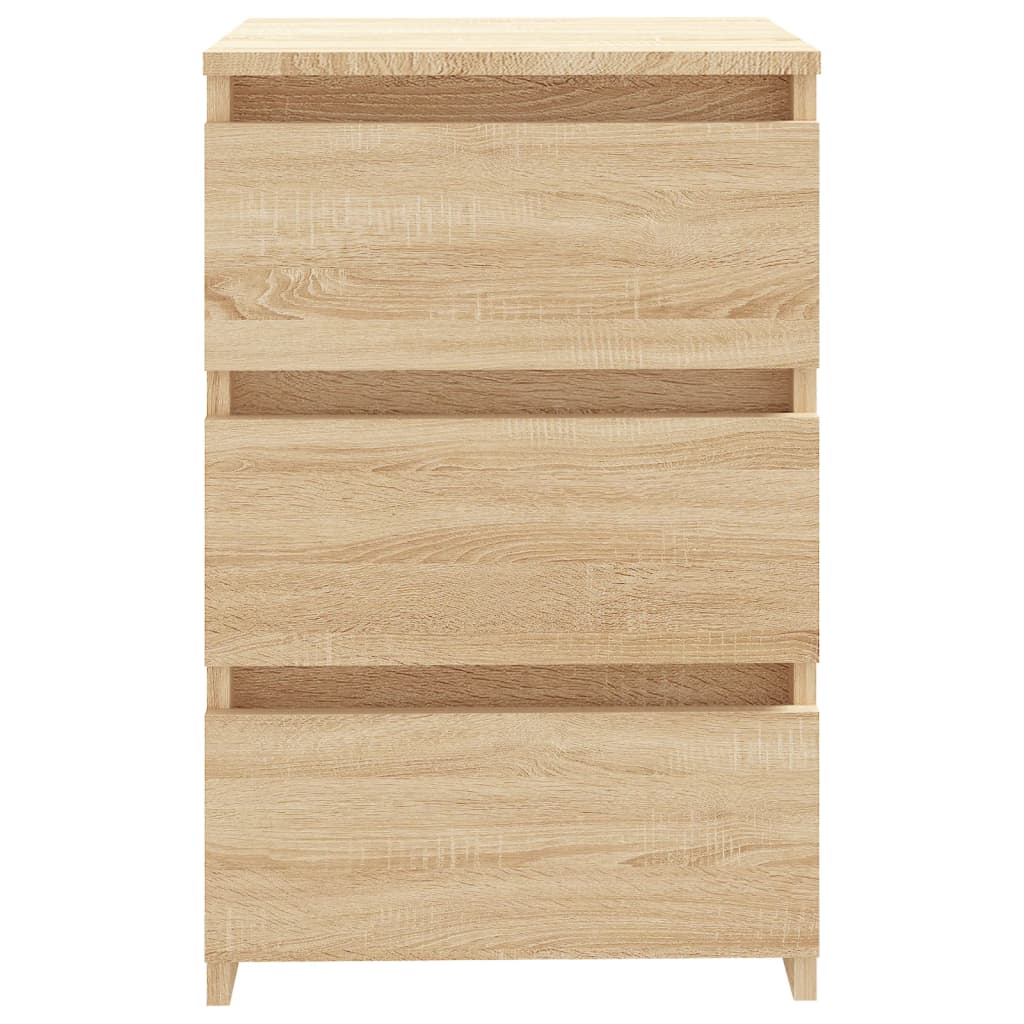 Bed Cabinets 2 pcs Sonoma Oak 40x35x62.5 cm Engineered Wood