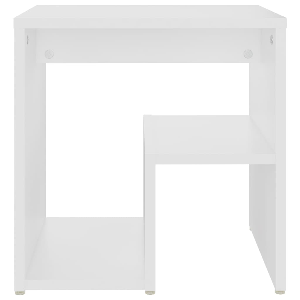 Bed Cabinets 2 pcs White 40x30x40 cm Engineered Wood