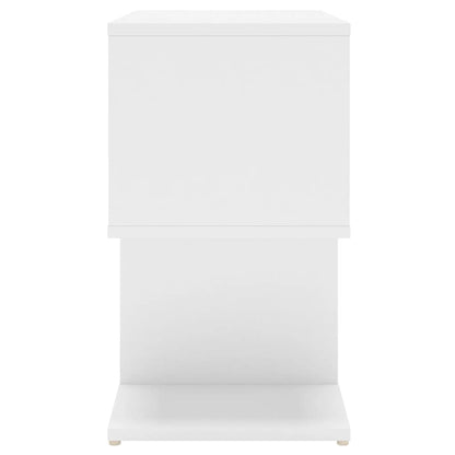 Bedside Cabinet White 50x30x51.5 cm Engineered Wood