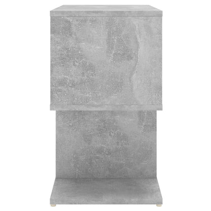 Bedside Cabinet Concrete Grey 50x30x51.5 cm Engineered Wood