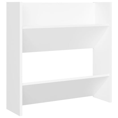 Wall Shoe Cabinets 4 pcs White 60x18x60 cm Engineered Wood