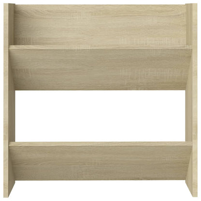 Wall Shoe Cabinet Sonoma Oak 60x18x60 cm Engineered Wood