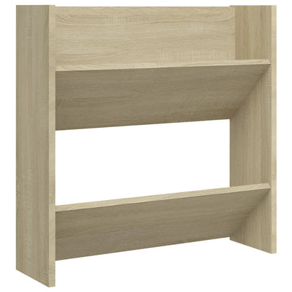 Wall Shoe Cabinets 2 pcs Sonoma Oak 60x18x60cm Engineered Wood