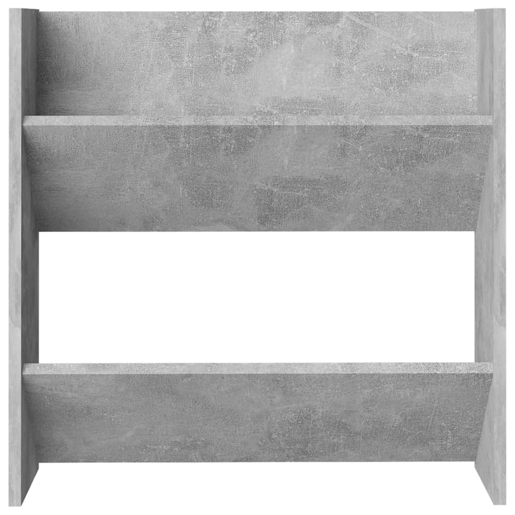 Wall Shoe Cabinet Concrete Grey 60x18x60 cm Engineered Wood
