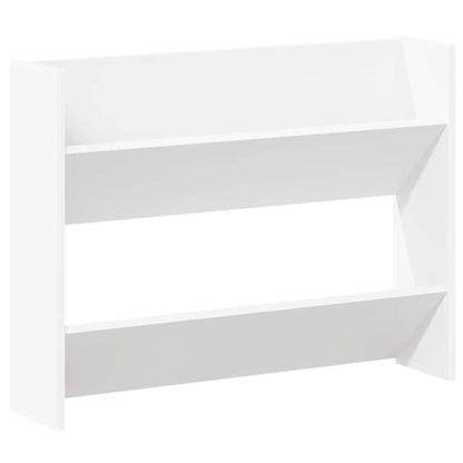 Wall Shoe Cabinet White 80x18x60 cm Engineered Wood
