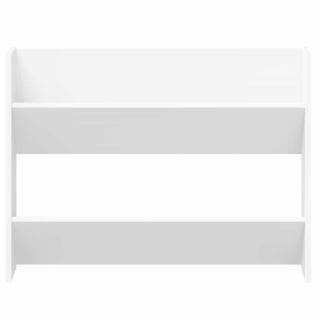 Wall Shoe Cabinet White 80x18x60 cm Engineered Wood