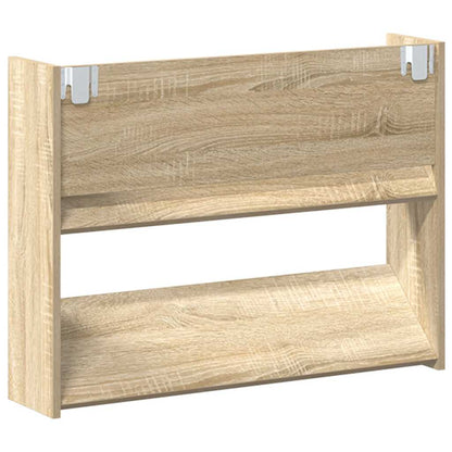 Wall Shoe Cabinets 2 pcs Sonoma Oak 80x18x60cm Engineered Wood