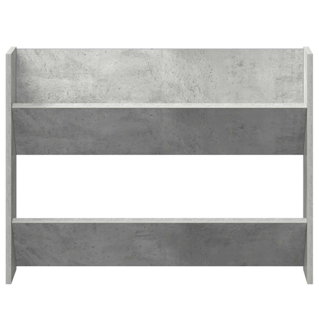 Wall Shoe Cabinets 2 pcs Concrete Grey 80x18x60 cm Engineered Wood