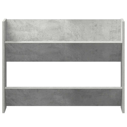 Wall Shoe Cabinets 2 pcs Concrete Grey 80x18x60 cm Engineered Wood