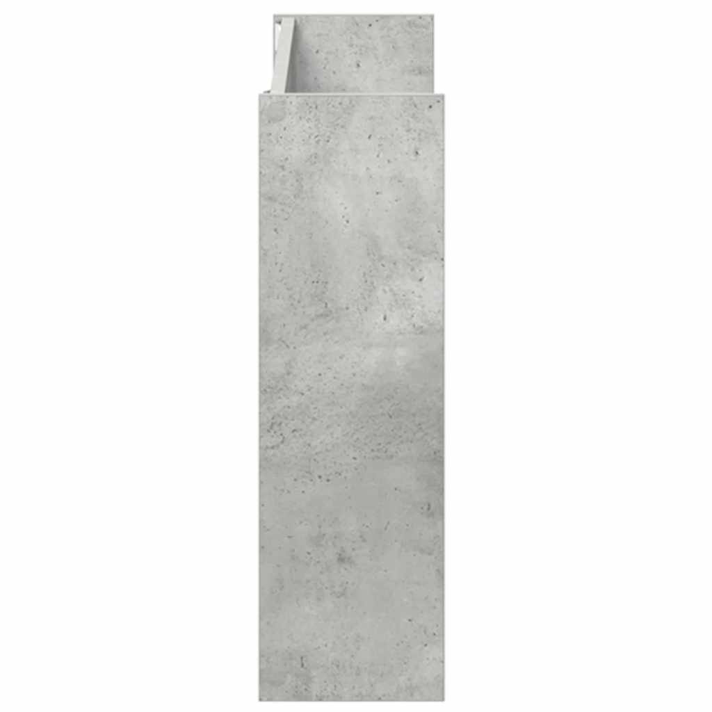Wall Shoe Cabinets 2 pcs Concrete Grey 80x18x60 cm Engineered Wood