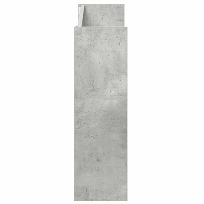 Wall Shoe Cabinets 2 pcs Concrete Grey 80x18x60 cm Engineered Wood