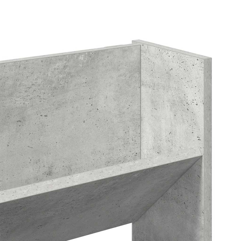 Wall Shoe Cabinets 2 pcs Concrete Grey 80x18x60 cm Engineered Wood