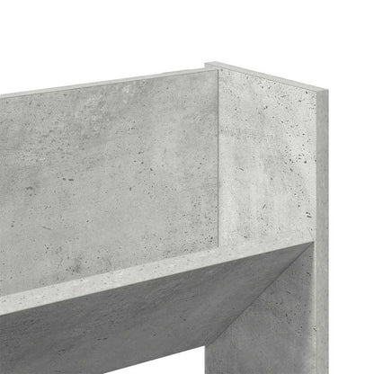 Wall Shoe Cabinets 2 pcs Concrete Grey 80x18x60 cm Engineered Wood