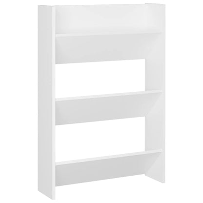 Wall Shoe Cabinet White 60x18x90 cm Engineered Wood