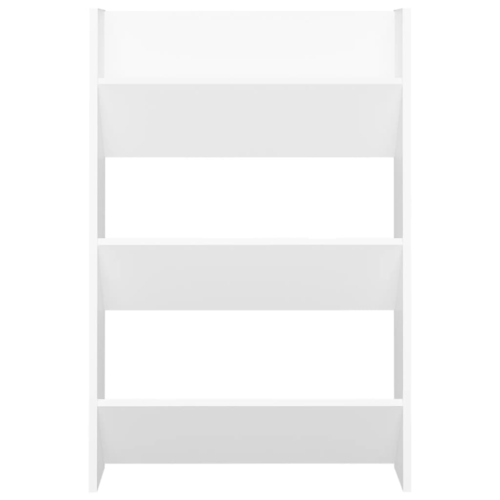 Wall Shoe Cabinet White 60x18x90 cm Engineered Wood