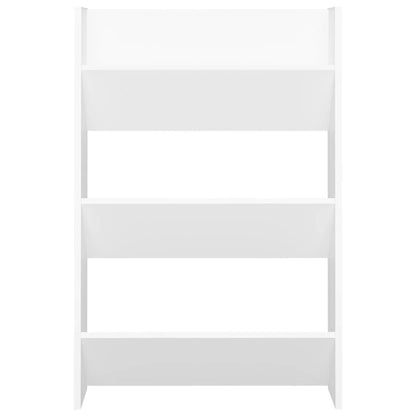 Wall Shoe Cabinet White 60x18x90 cm Engineered Wood