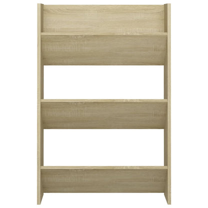 Wall Shoe Cabinets 2 pcs  Sonoma Oak 60x18x90 cm Engineered Wood