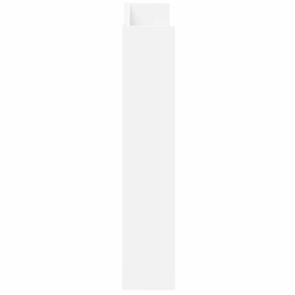 Wall Shoe Cabinet White 80x18x90 cm Engineered Wood