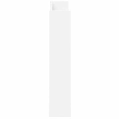 Wall Shoe Cabinet White 80x18x90 cm Engineered Wood