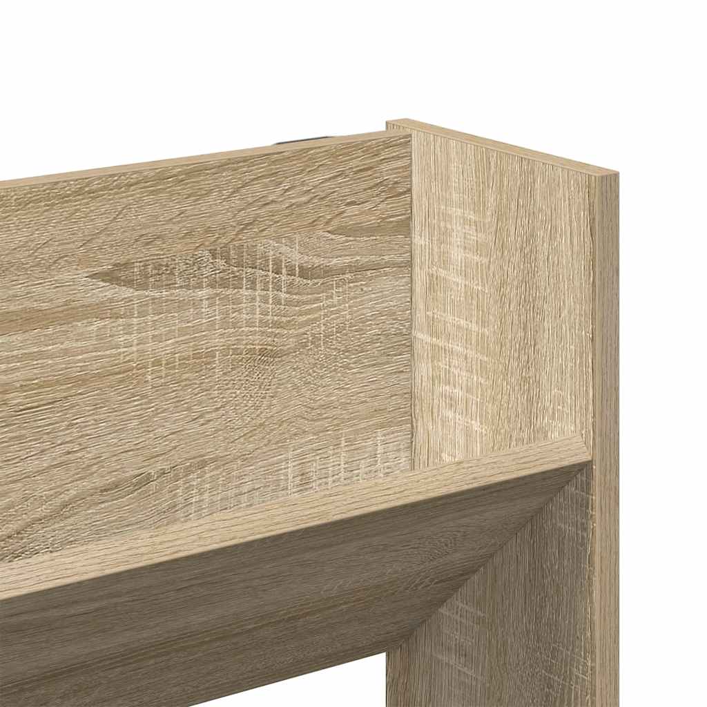 Wall Shoe Cabinet Sonoma Oak 80x18x90 cm Engineered Wood