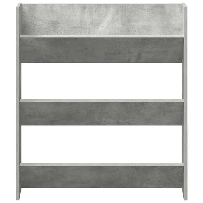 Wall Shoe Cabinets 2 pcs  Concrete Grey 80x18x90 cm Engineered Wood