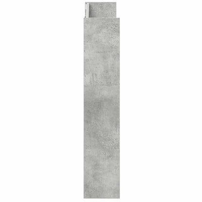 Wall Shoe Cabinets 2 pcs  Concrete Grey 80x18x90 cm Engineered Wood