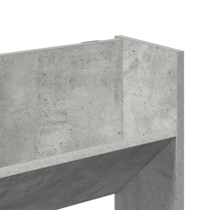 Wall Shoe Cabinets 2 pcs  Concrete Grey 80x18x90 cm Engineered Wood