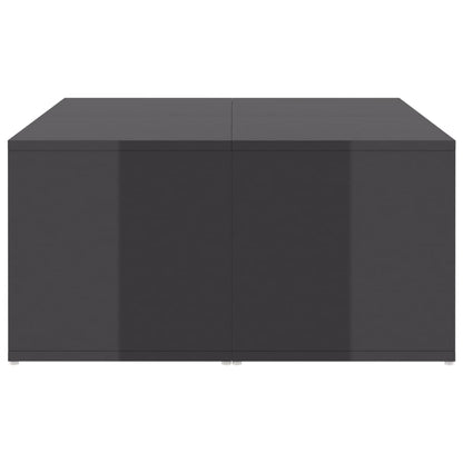 Coffee Tables 4 pcs High Gloss Grey 33x33x33 cm Engineered Wood
