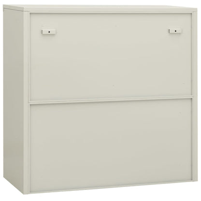 Office Cabinet Light Grey 90x40x90 cm Steel