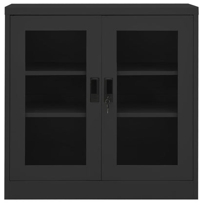 Office Cabinet Anthracite 90x40x90 cm Steel