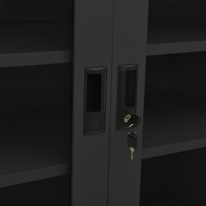 Office Cabinet Anthracite 90x40x90 cm Steel