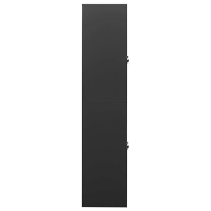 Office Cabinet Anthracite 90x40x180 cm Steel