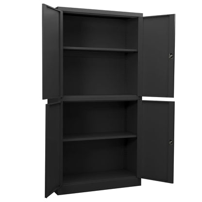 Office Cabinet Anthracite 90x40x180 cm Steel
