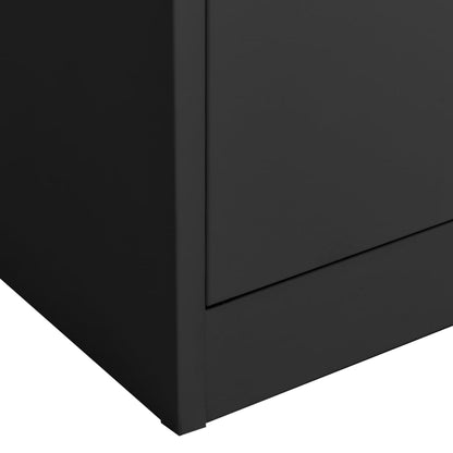 Office Cabinet Anthracite 90x40x180 cm Steel