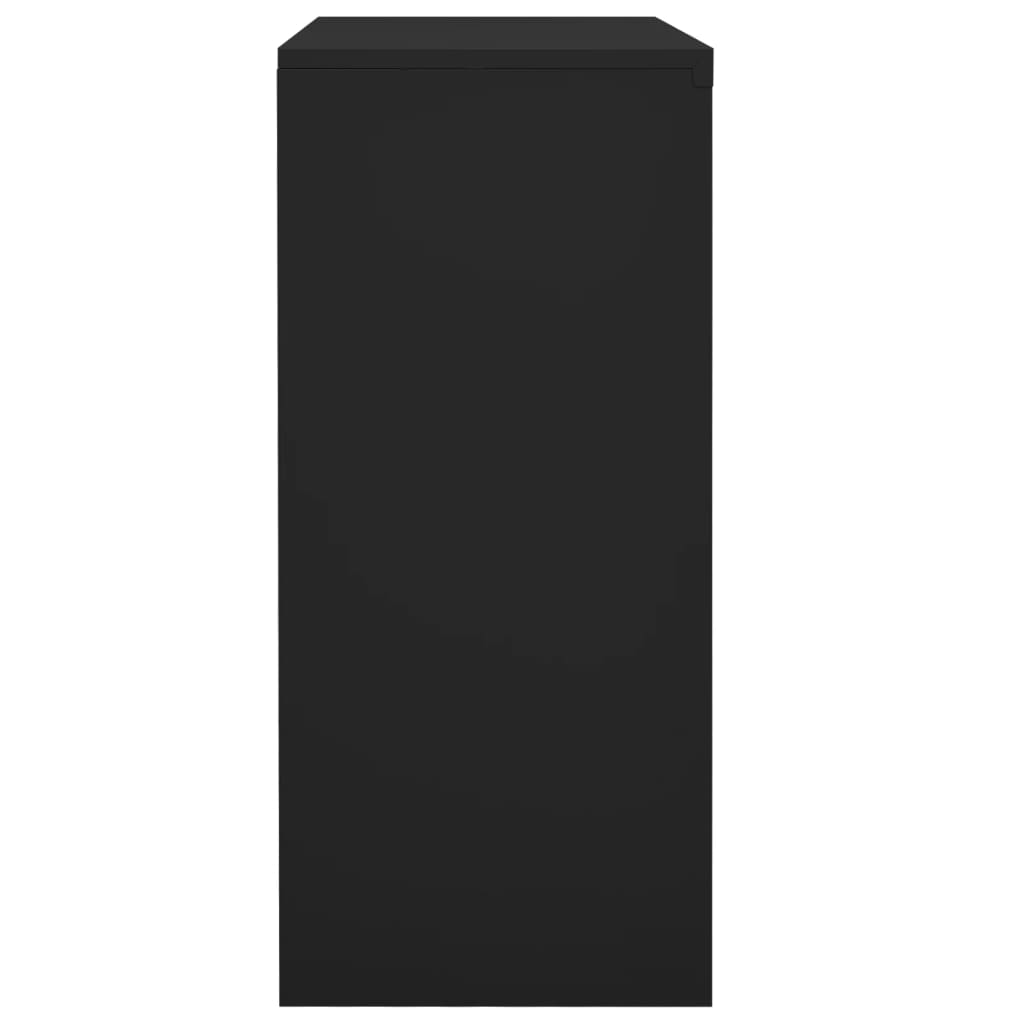 Office Cabinet with Sliding Door Anthracite 90x40x90 cm Steel
