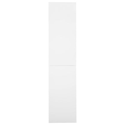 Office Cabinet with Sliding Door White 90x40x180 cm Steel