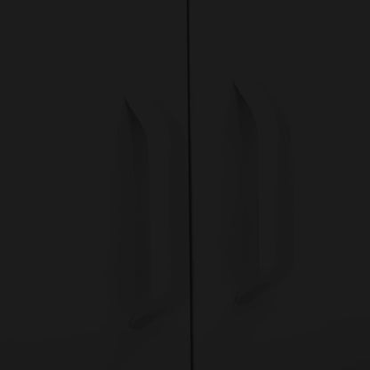 Storage Cabinet Black 80x35x101.5 cm Steel