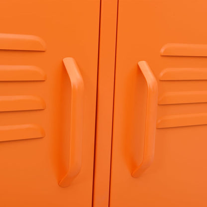 TV Cabinet Orange 105x35x50 cm Steel
