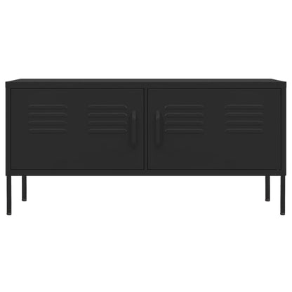 TV Cabinet Black 105x35x50 cm Steel
