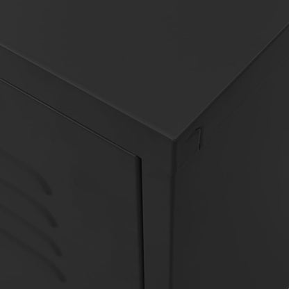 TV Cabinet Black 105x35x50 cm Steel