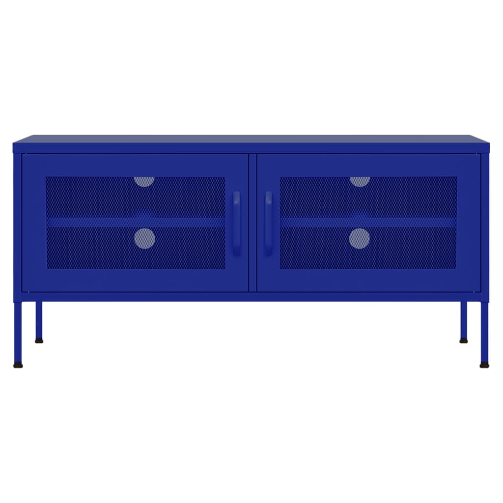 TV Cabinet Navy Blue 105x35x50 cm Steel