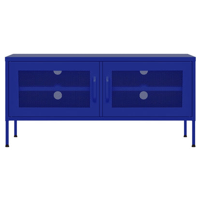 TV Cabinet Navy Blue 105x35x50 cm Steel
