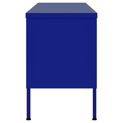 TV Cabinet Navy Blue 105x35x50 cm Steel
