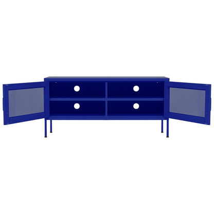 TV Cabinet Navy Blue 105x35x50 cm Steel