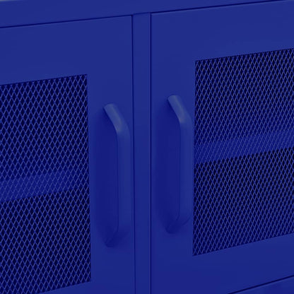 TV Cabinet Navy Blue 105x35x50 cm Steel