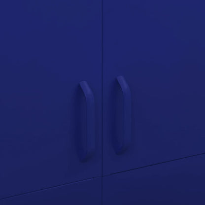 Wardrobe Navy Blue 90x50x180 cm Steel
