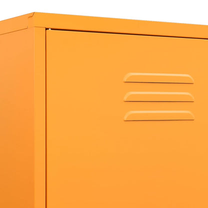 Wardrobe Mustard Yellow 90x50x180 cm Steel